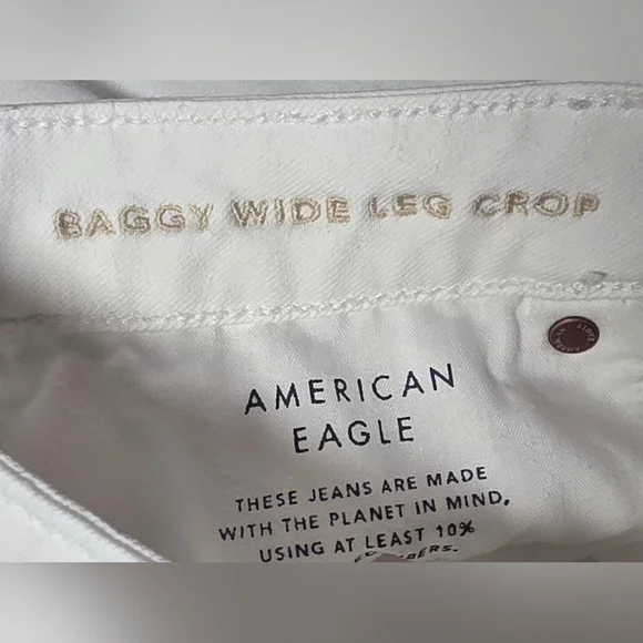 AE Dreamy Drape Stridgid Low Rise Baggy Wide Leg Cropped 6 Long - Picture 15 of 16